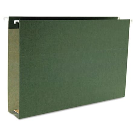 Made-To-Stick 2 Cap Box Bottom Hanging File Folders- Legal- Std Green, 25PK MA41494